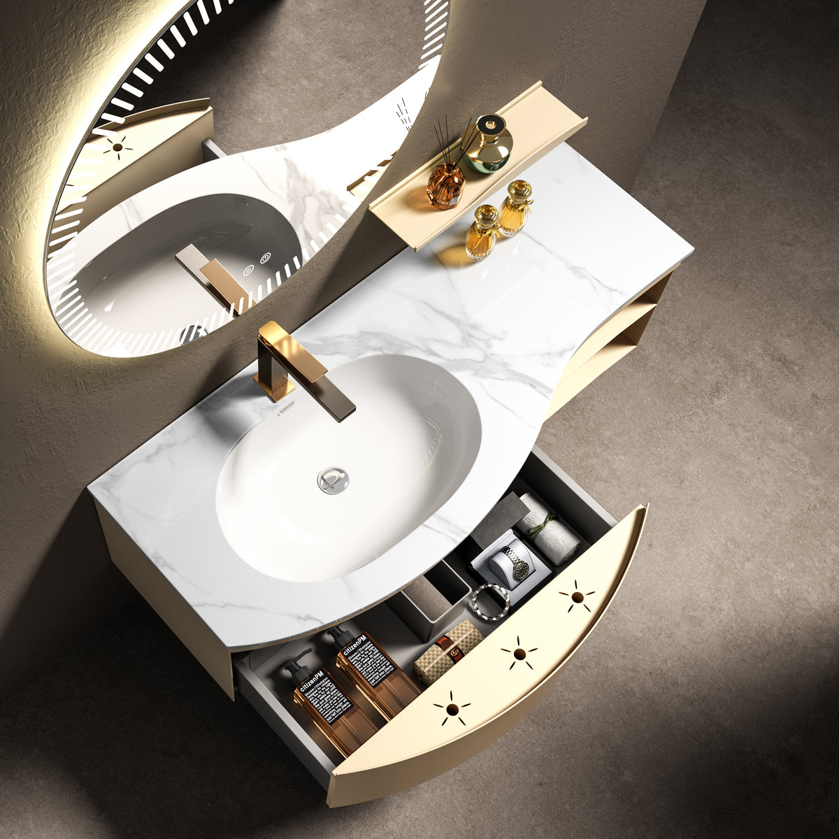 Aluminium Bathroom Cabinet - #117