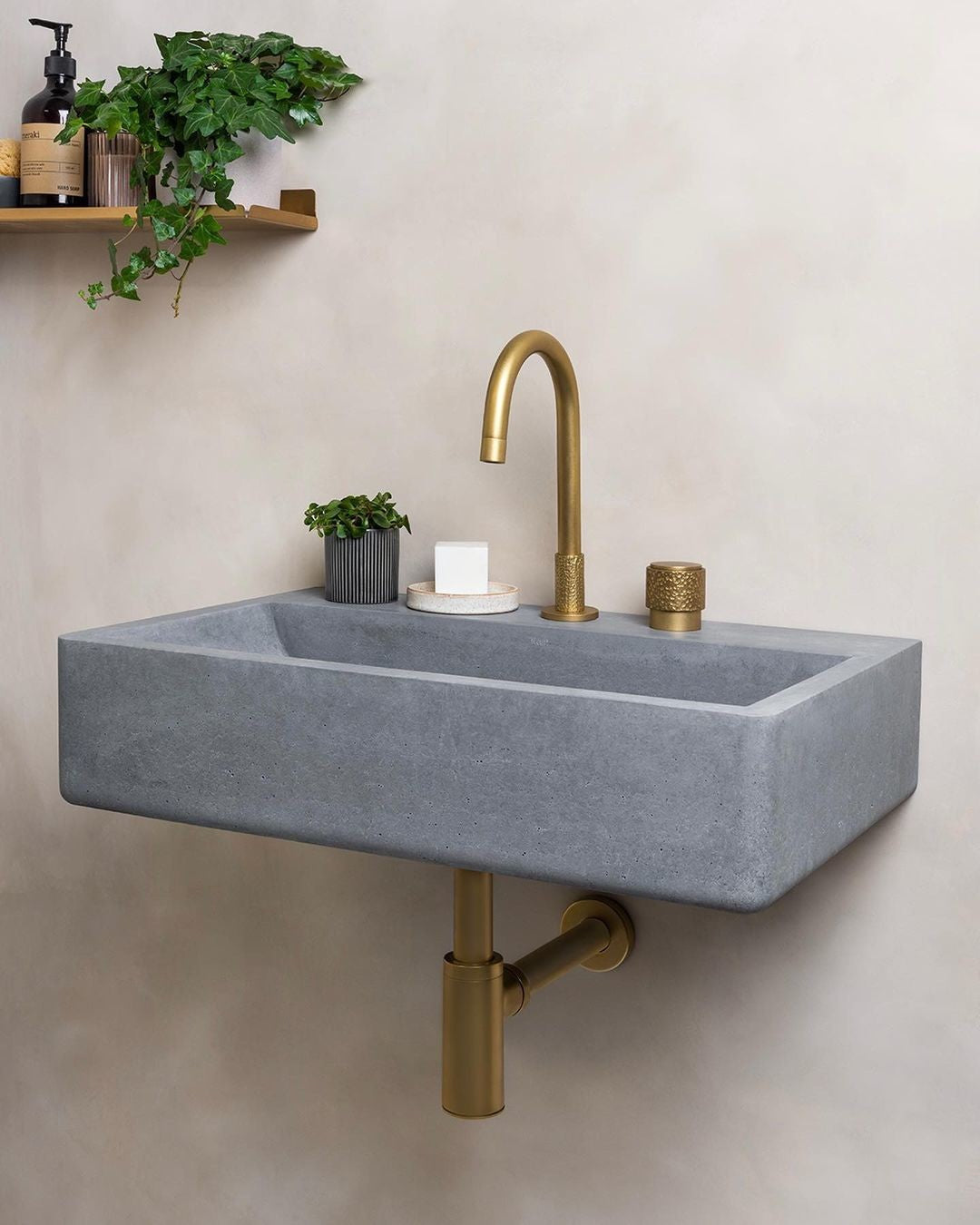 Wall-hung Cement Washbasin