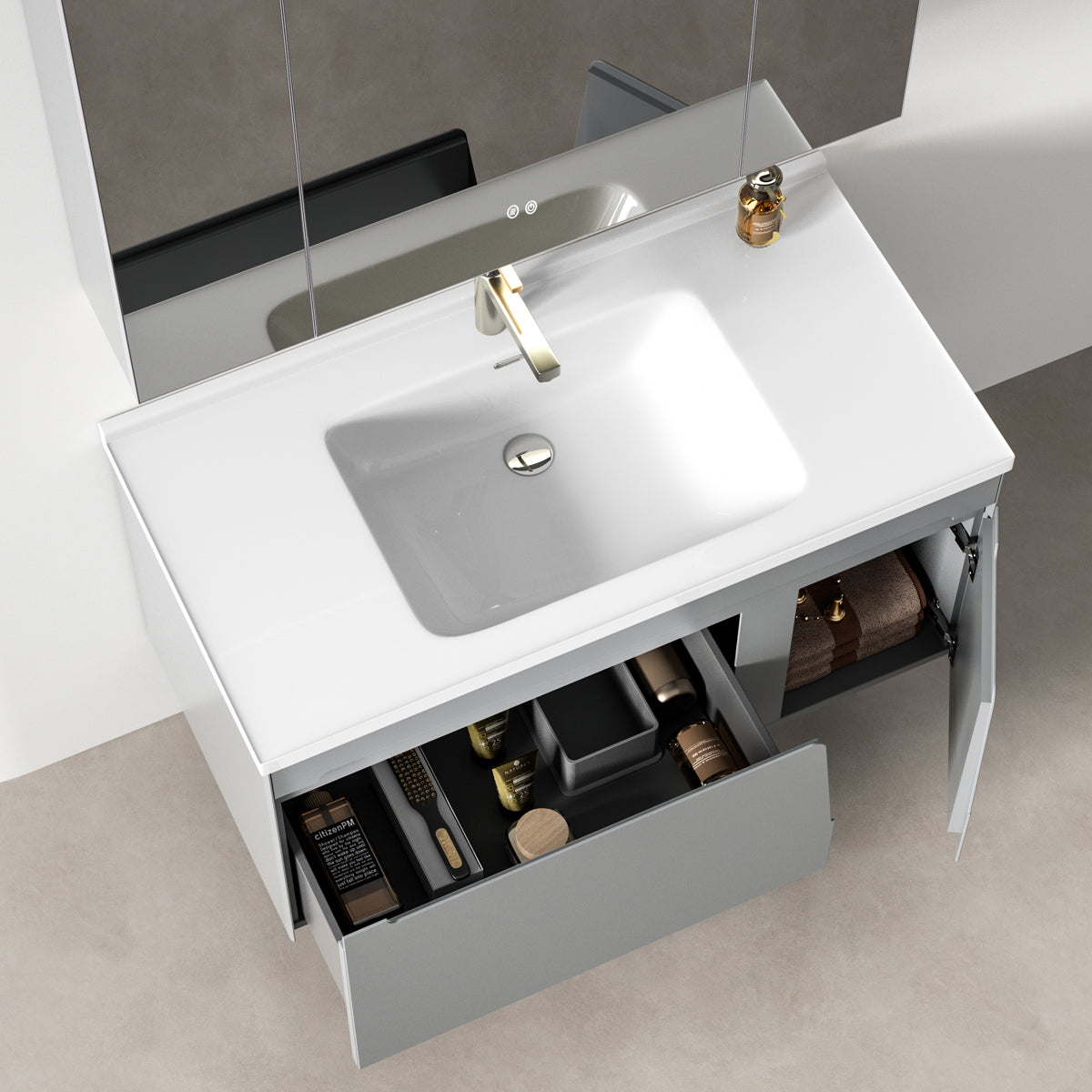 Aluminium Bathroom Cabinet - #806