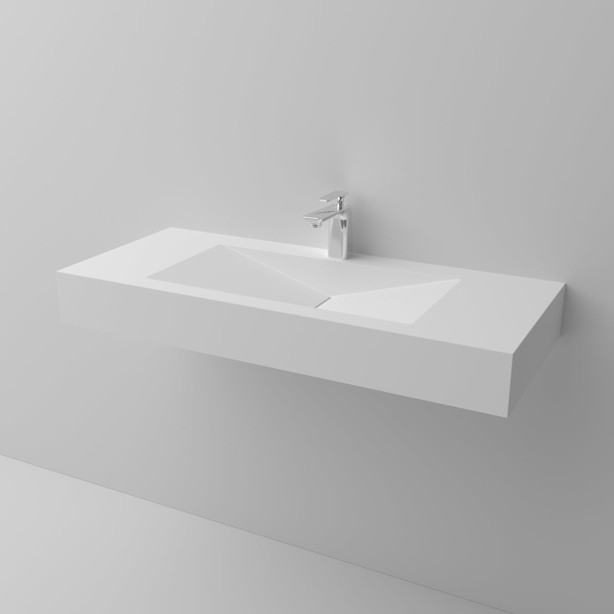 Artificial Stone Washbasin - Wall-hung - #PS-9003