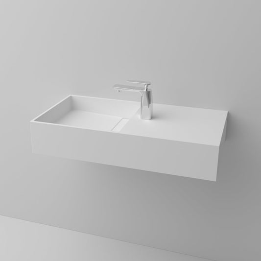 small wall hung artificial stone sink