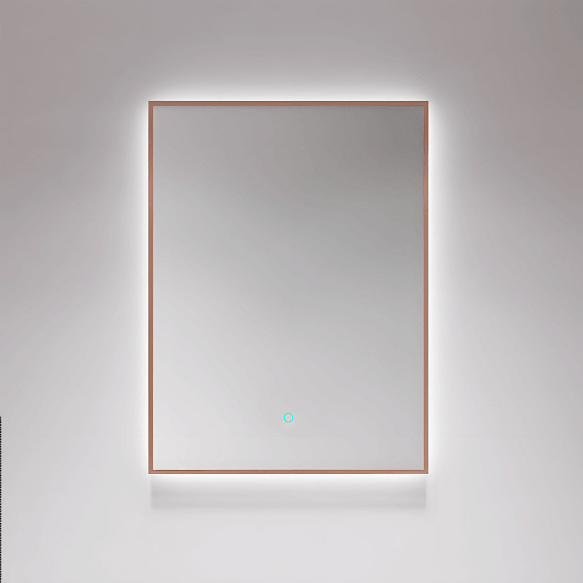 LED backlit anti-fog bathroom mirror