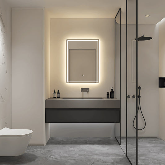 wall mounted bathroom mirror