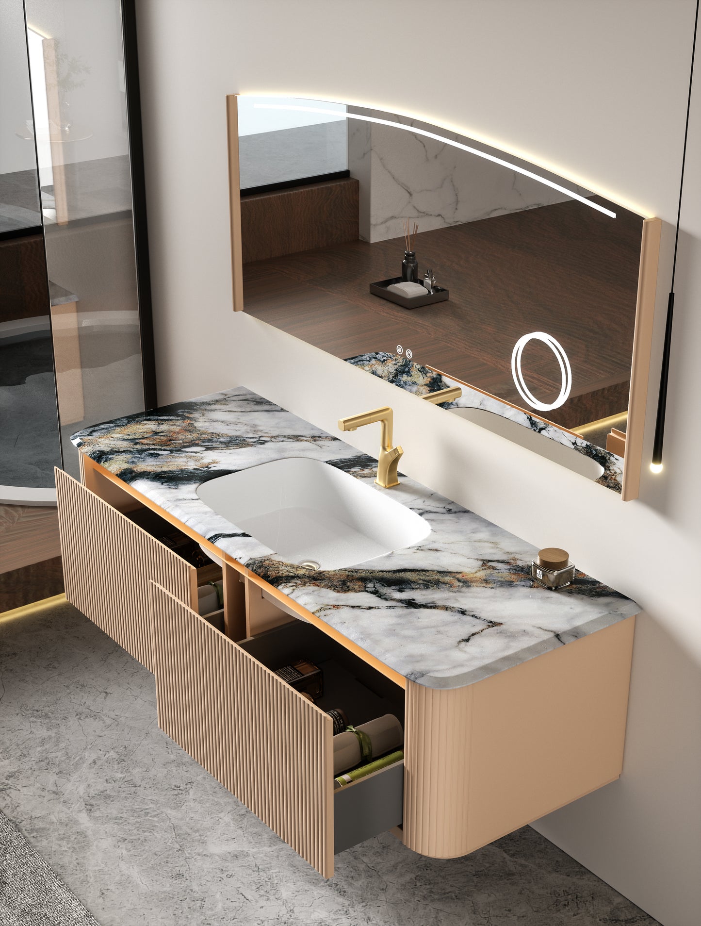 Aluminium Bathroom Cabinet - #102
