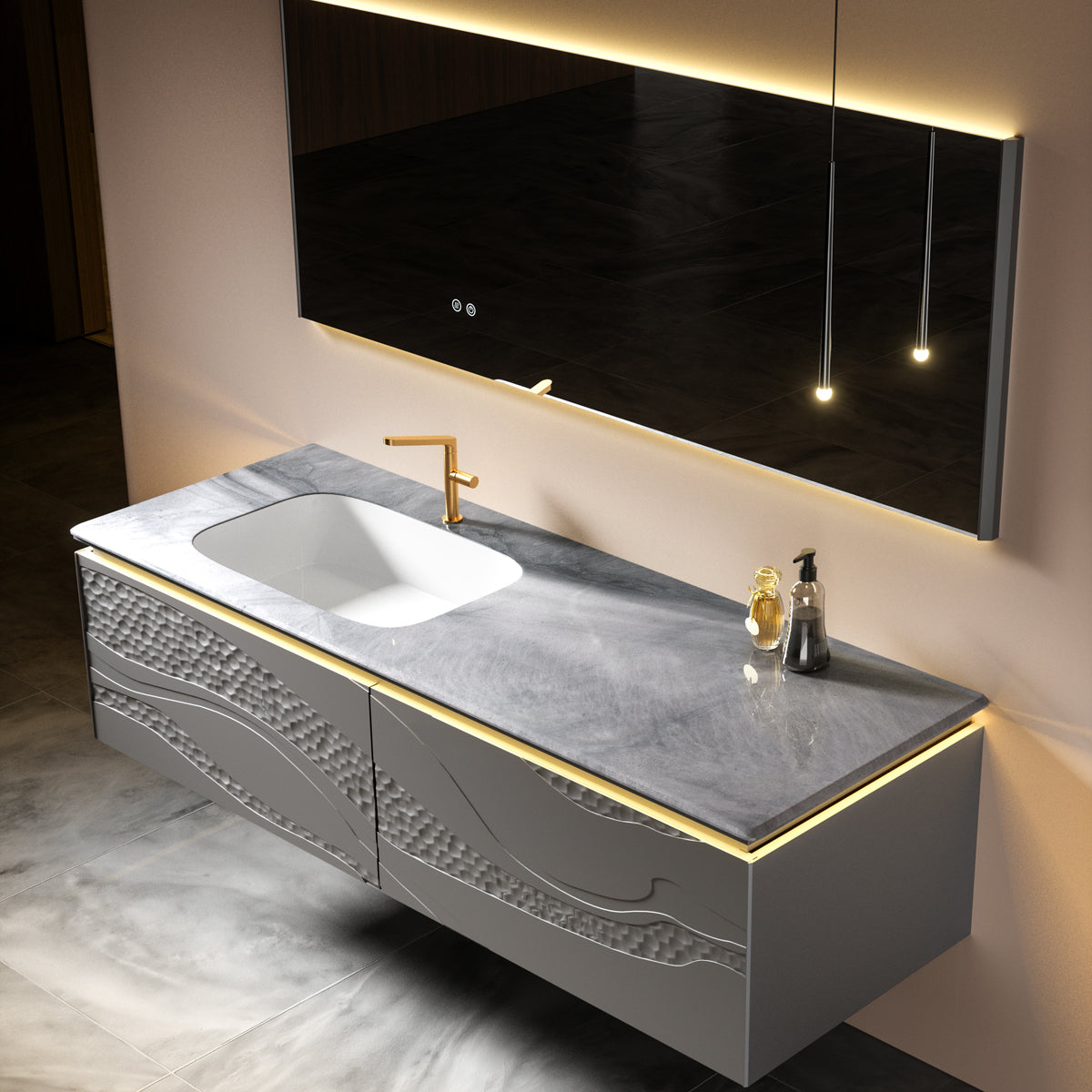 Aluminium Bathroom Cabinet - #107