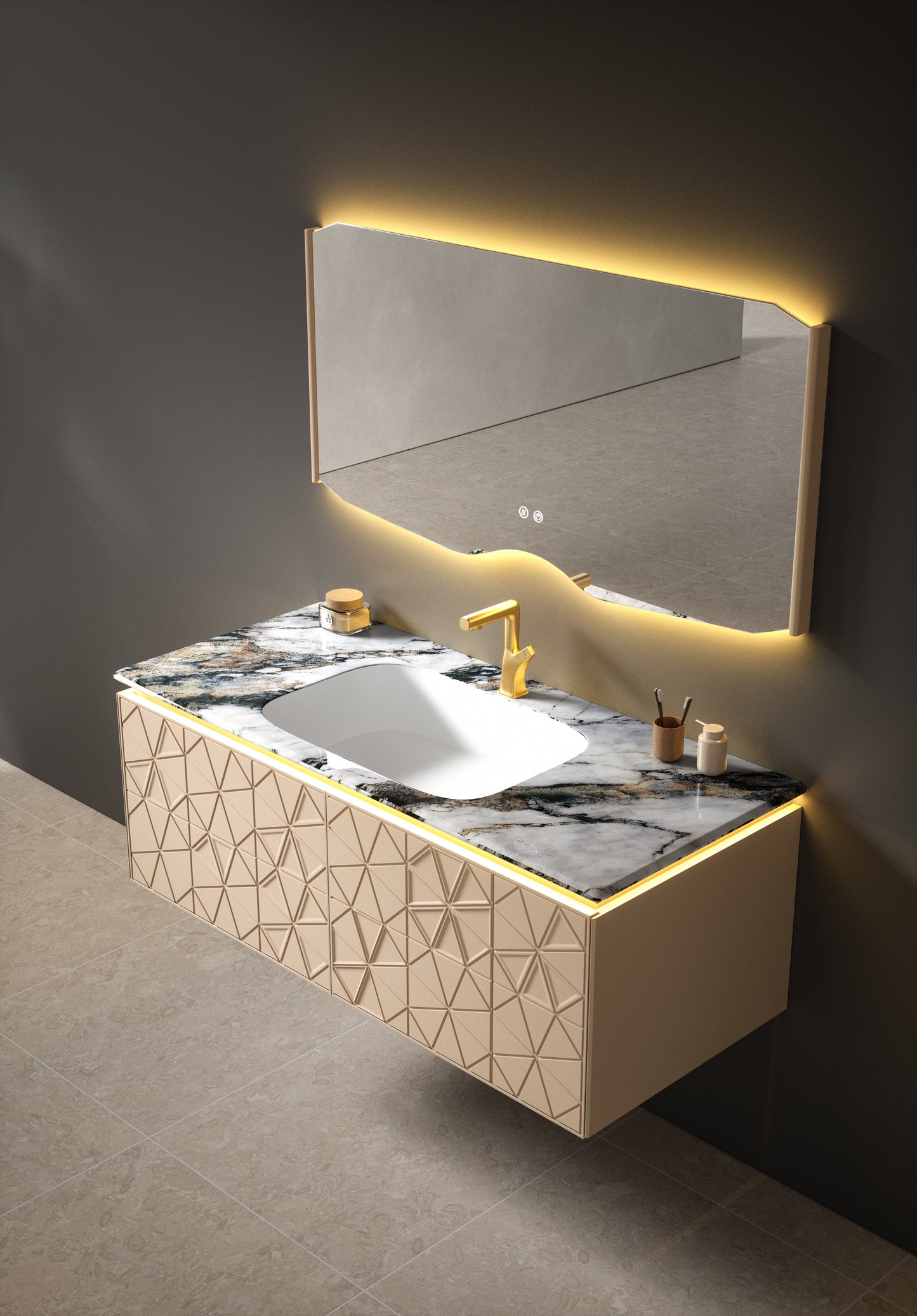 Aluminium Bathroom Cabinet - #109