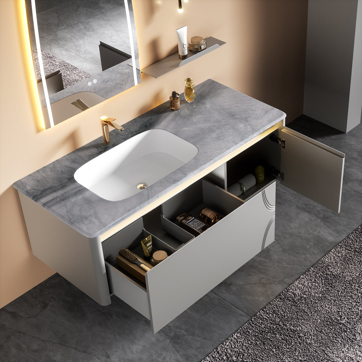 Aluminium Bathroom Cabinet - #112