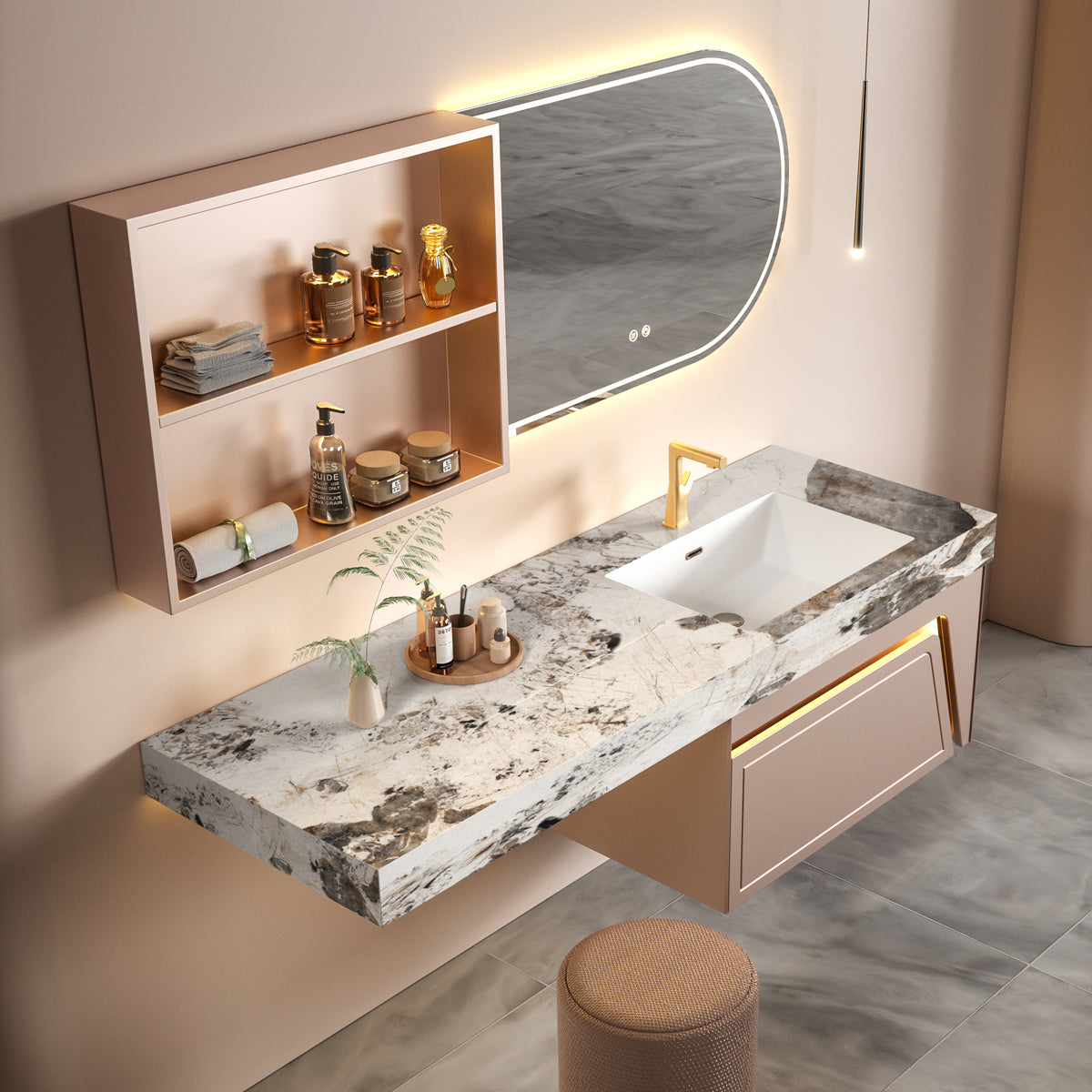 Aluminium Bathroom Cabinet - #113