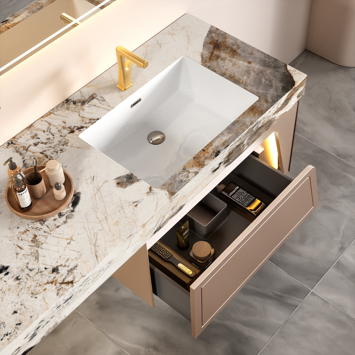 Aluminium Bathroom Cabinet - #113