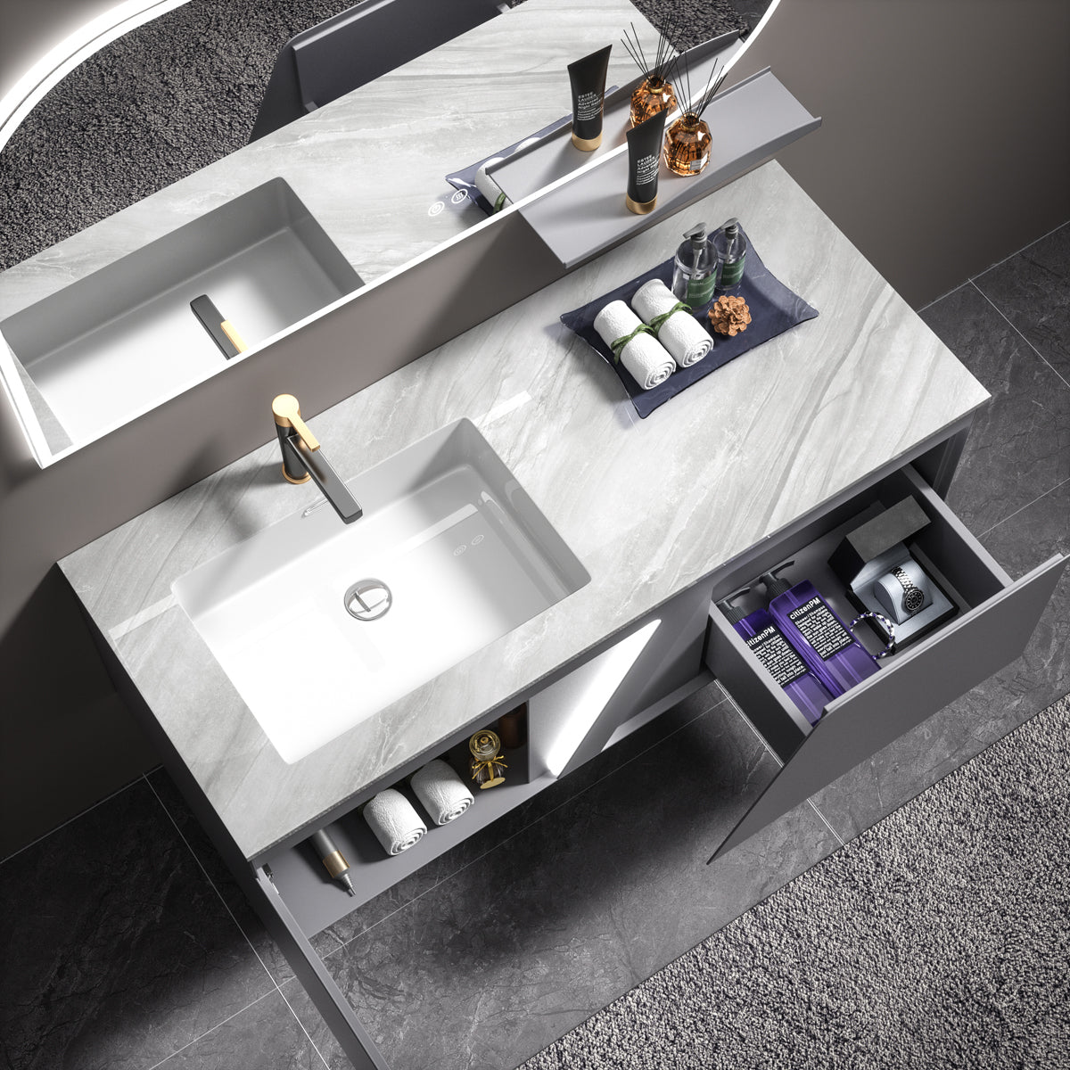 Aluminium Bathroom Cabinet - #119