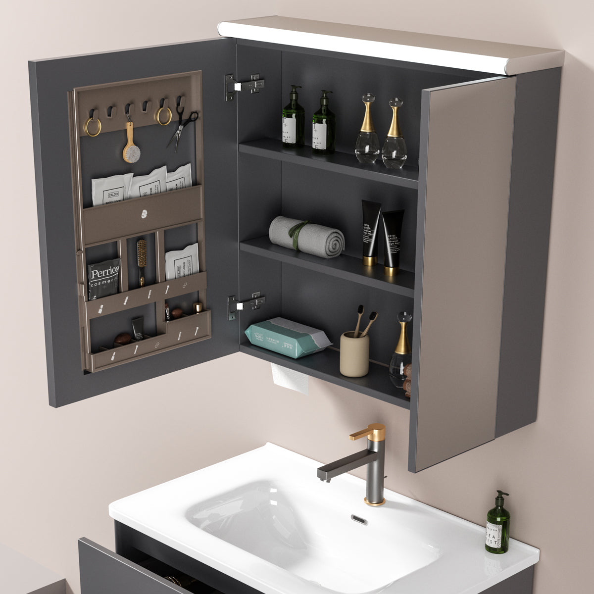 Aluminium Bathroom Cabinet - #606