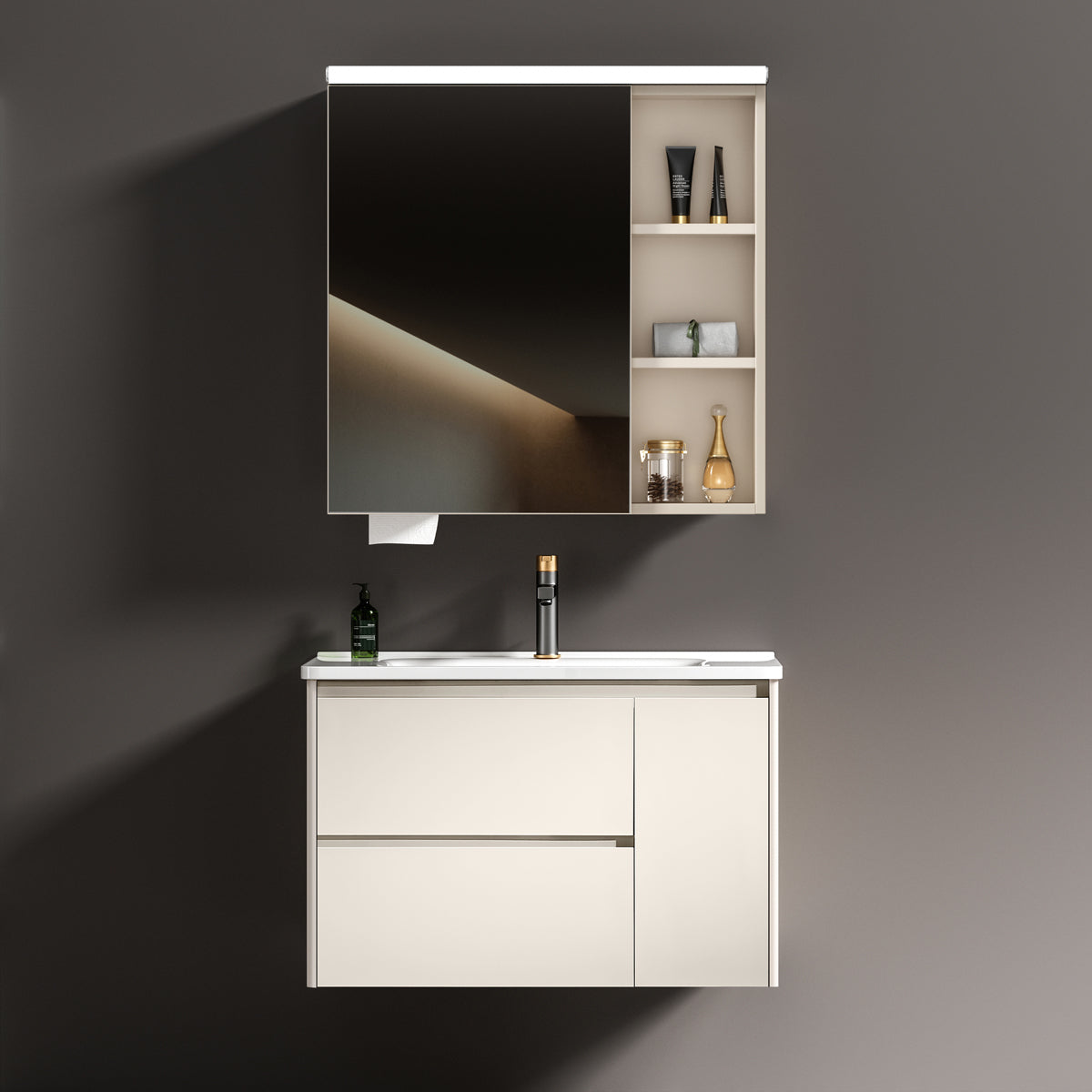 Aluminium Bathroom Cabinet - #611
