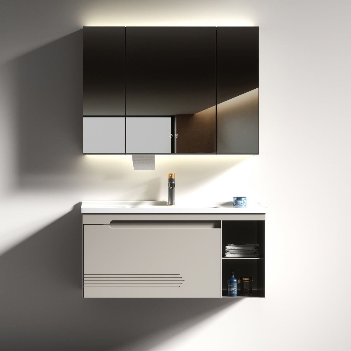 Aluminium Bathroom Cabinet - #801