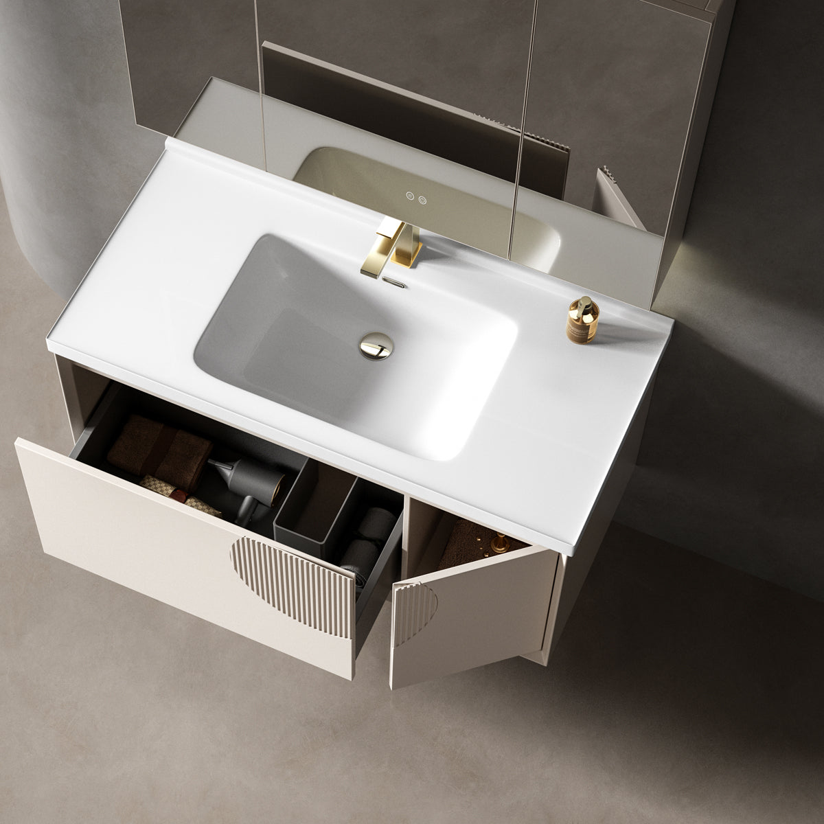 Aluminium Bathroom Cabinet - #802
