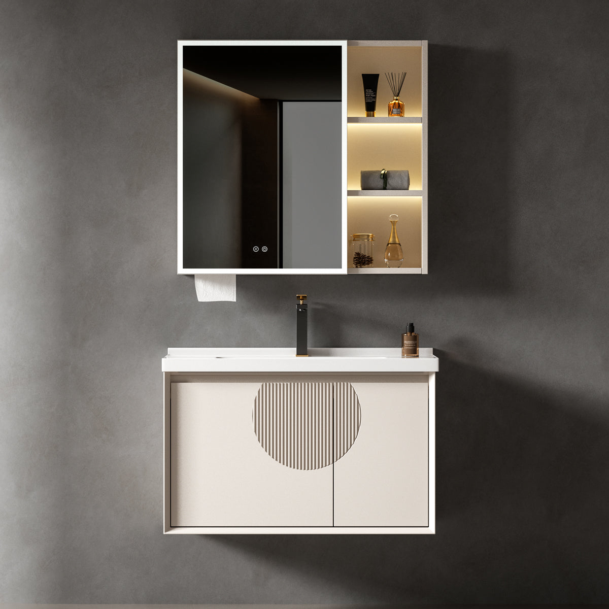 Aluminium Bathroom Cabinet - #802