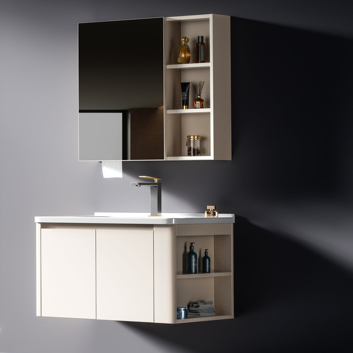 Aluminium Bathroom Cabinet - #803