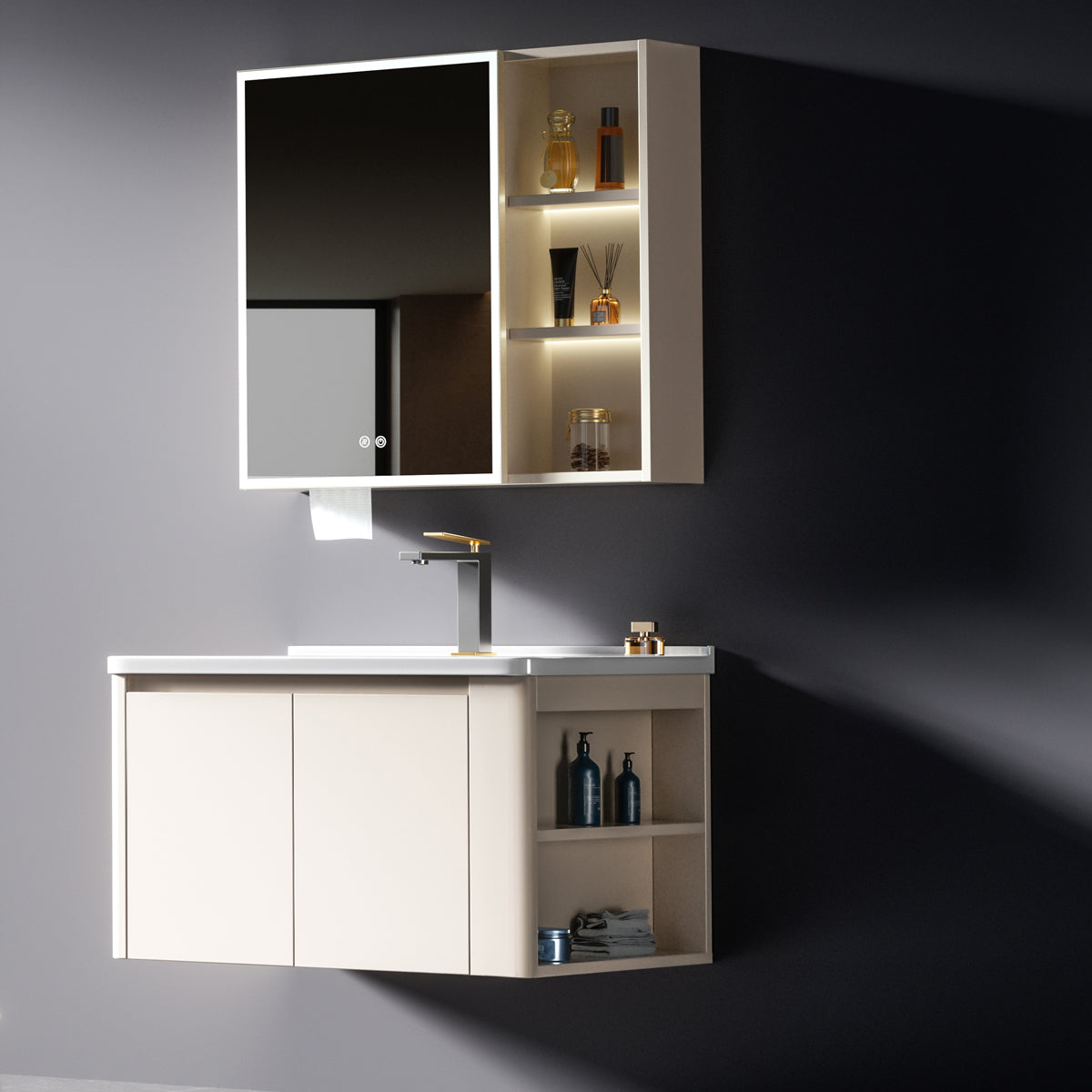 Aluminium Bathroom Cabinet - #803
