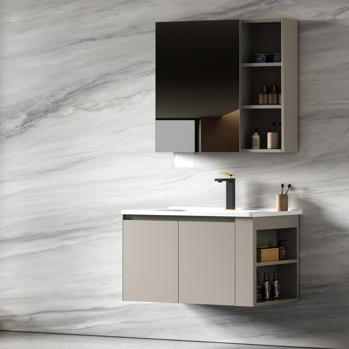Aluminium Bathroom Cabinet - #805