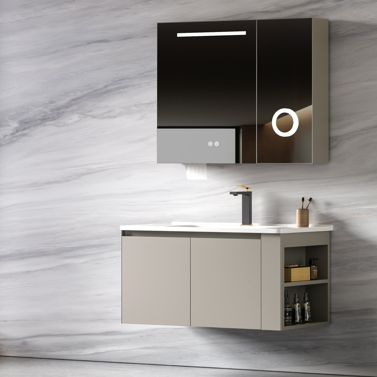 Aluminium Bathroom Cabinet - #805