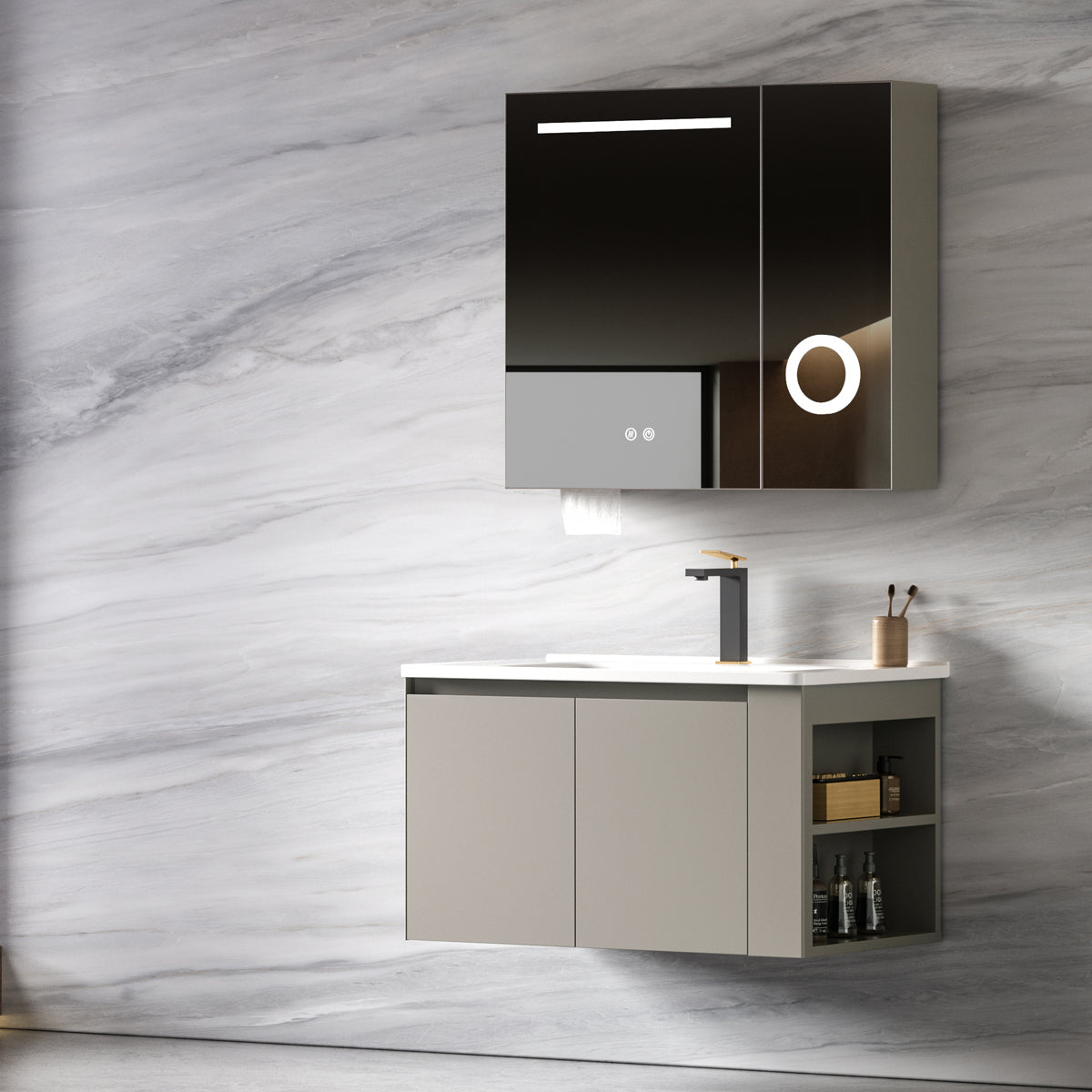 Aluminium Bathroom Cabinet - #805