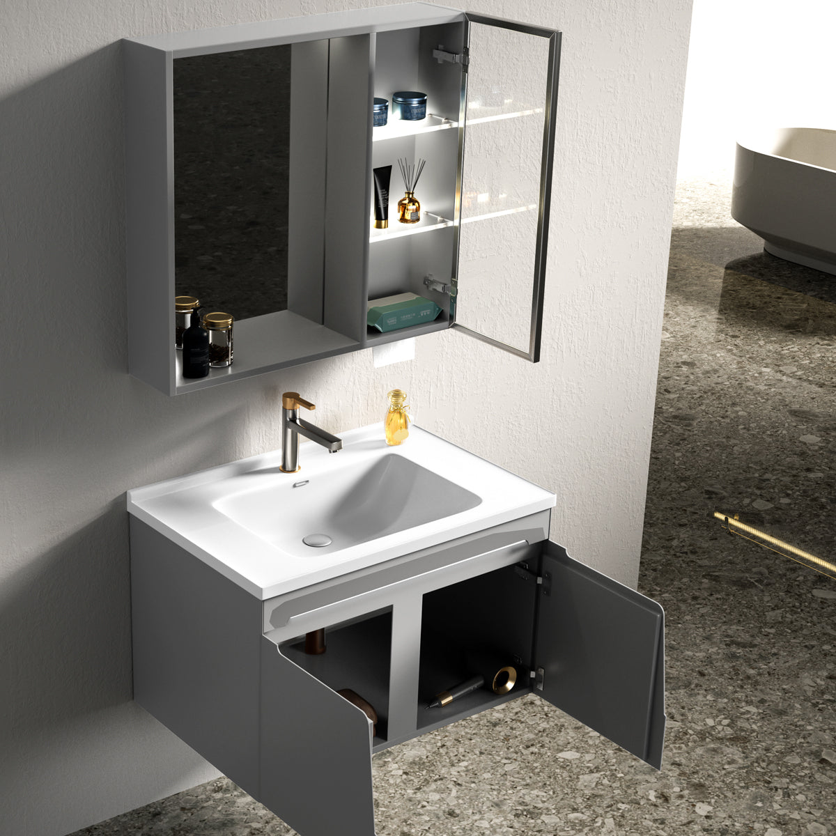 Aluminium Bathroom Cabinet - #806