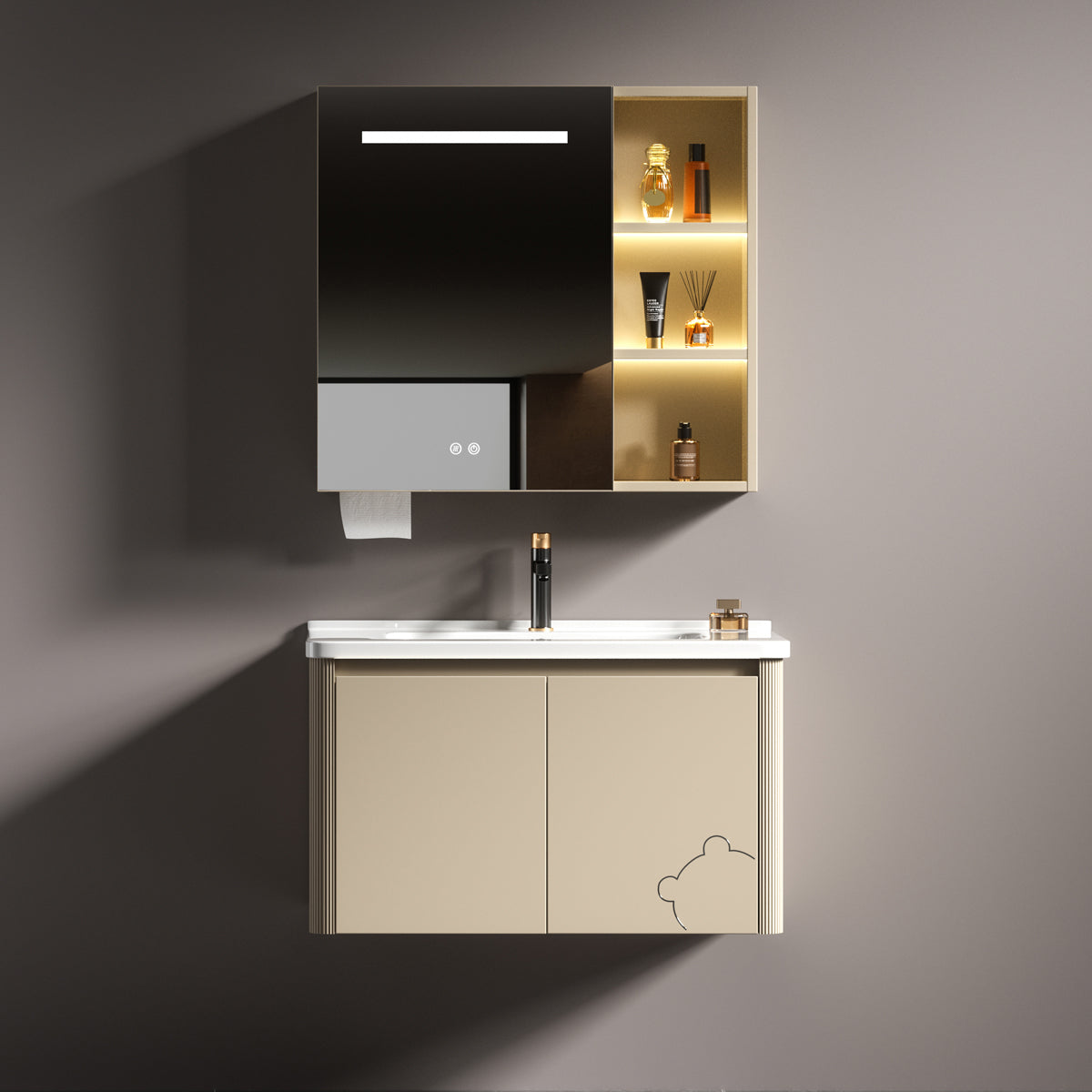 Aluminium Bathroom Cabinet - #807
