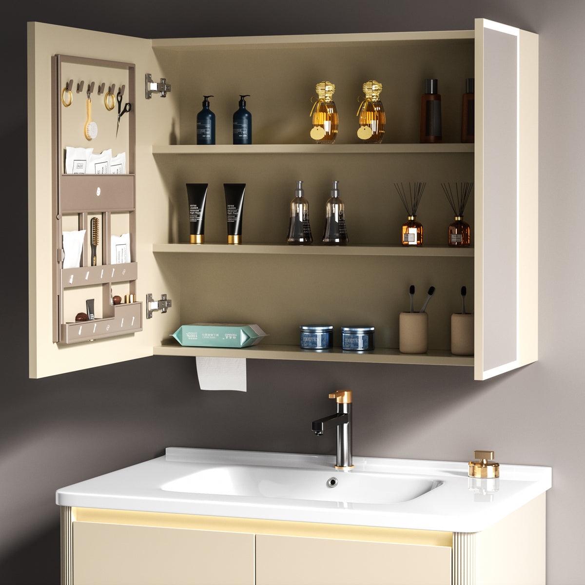Aluminium Bathroom Cabinet - #807