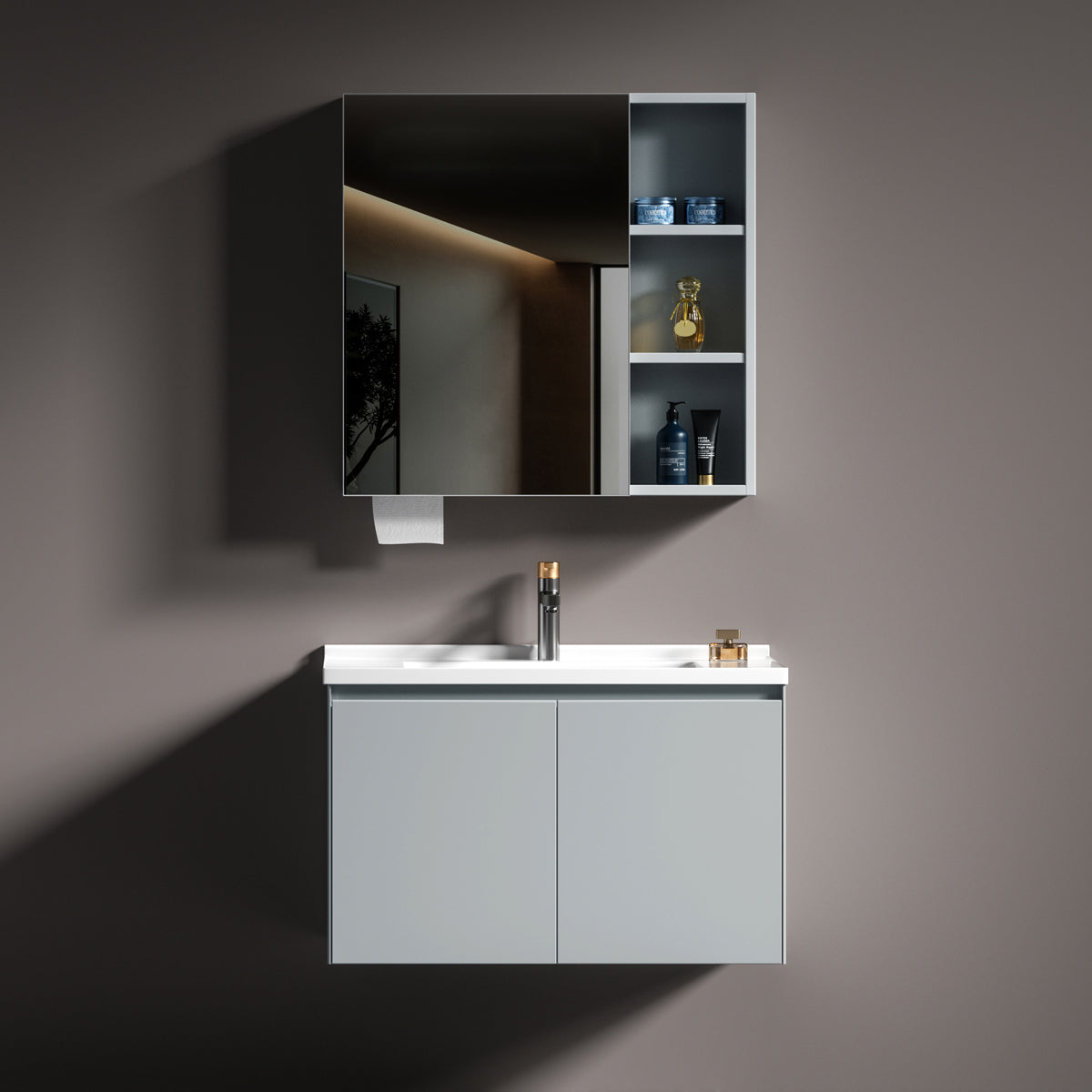 Aluminium Bathroom Cabinet - #813