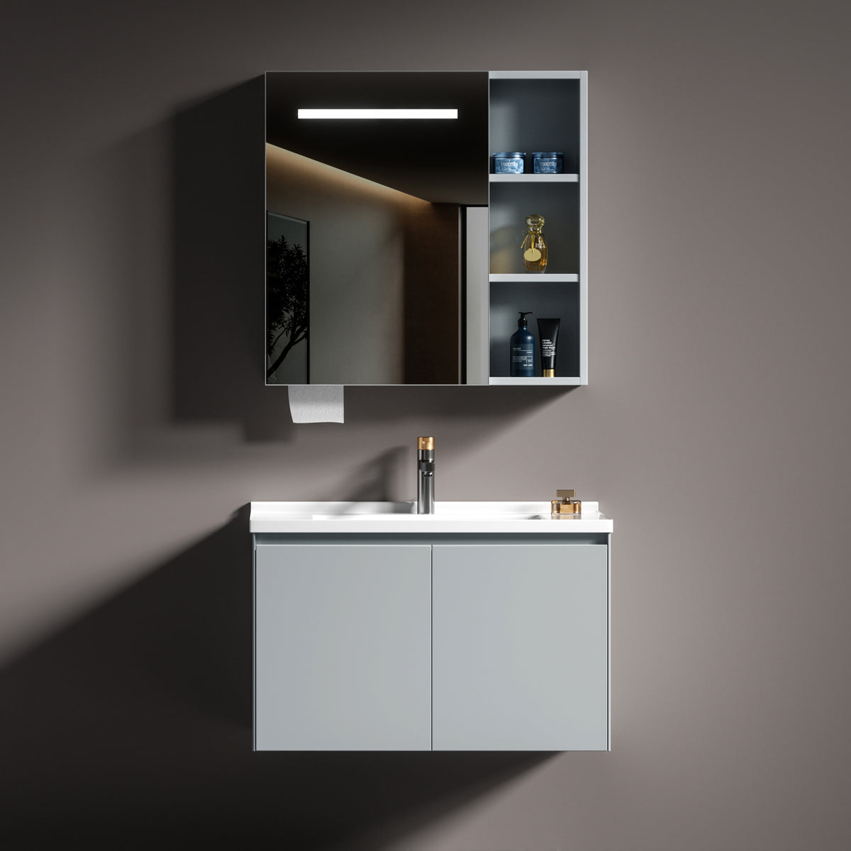 Aluminium Bathroom Cabinet - #813