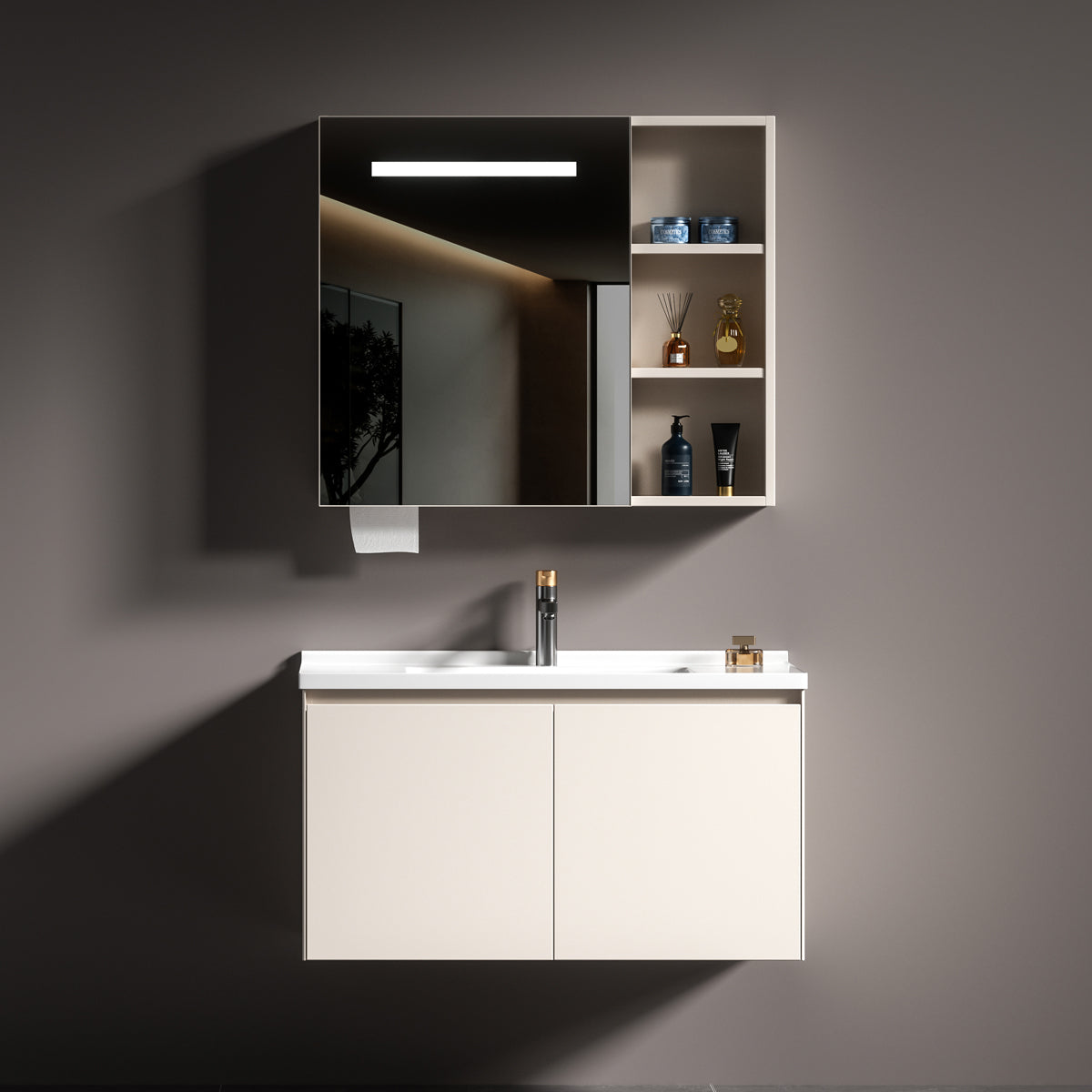 Aluminium Bathroom Cabinet - #815