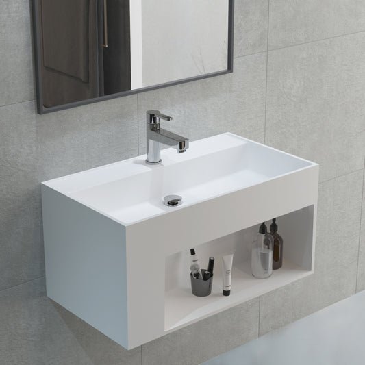Artificial Stone Washbasin - Wall-hung - #PS-9008