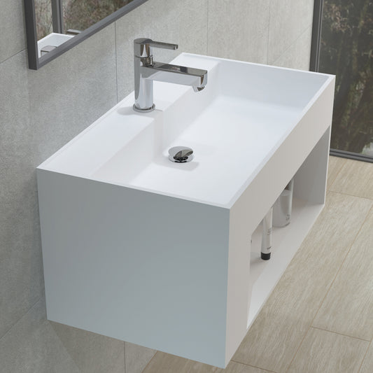 Artificial Stone Washbasin - Wall-hung - #PS-9008