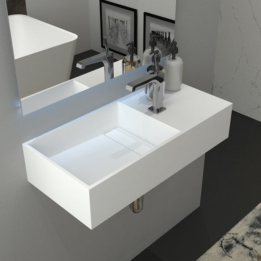 Artificial Stone Washbasin - Wall-hung - #PS-9012