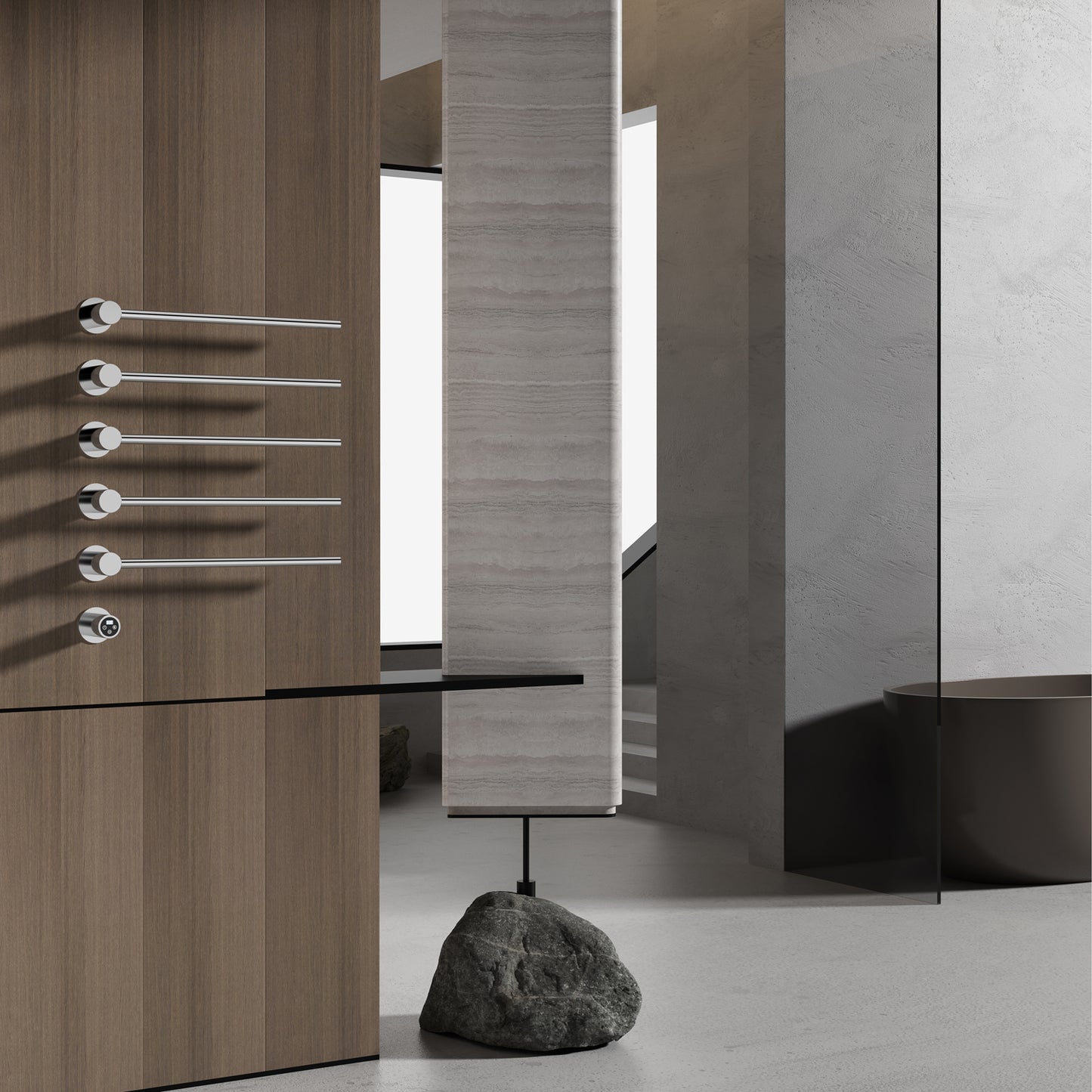 Heated Towel Rail - Temperature Control - #AL315