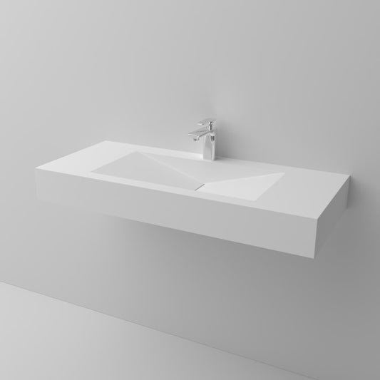 modern minimalist artificial stone sink