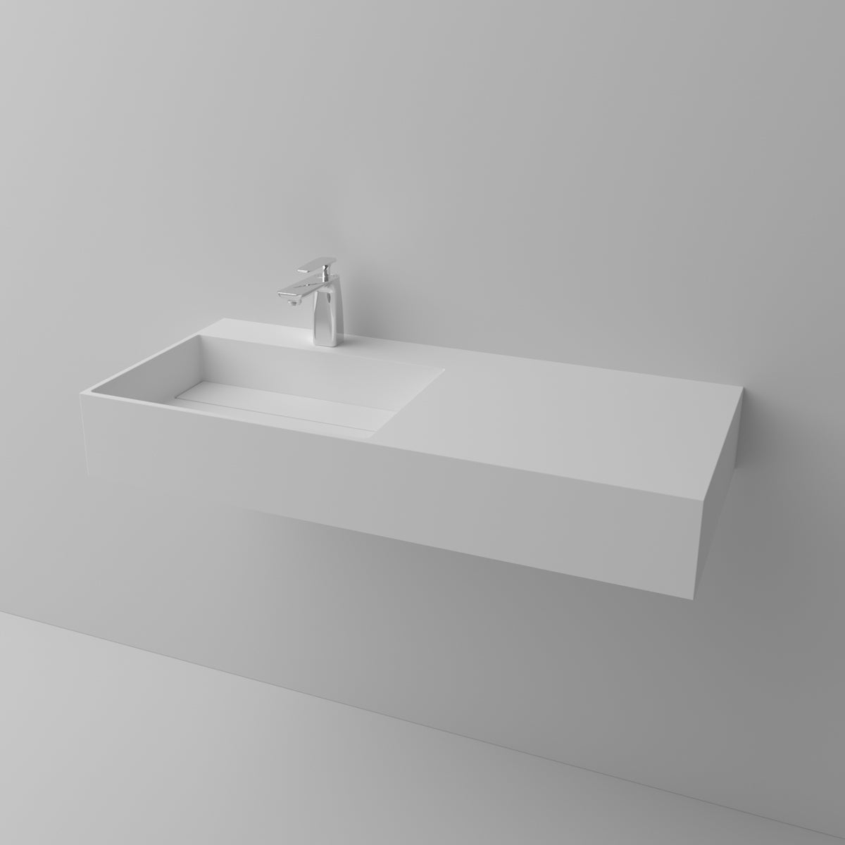 easy clean artificial stone vanity sink