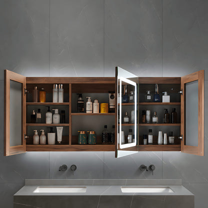 three door mirror cabinet