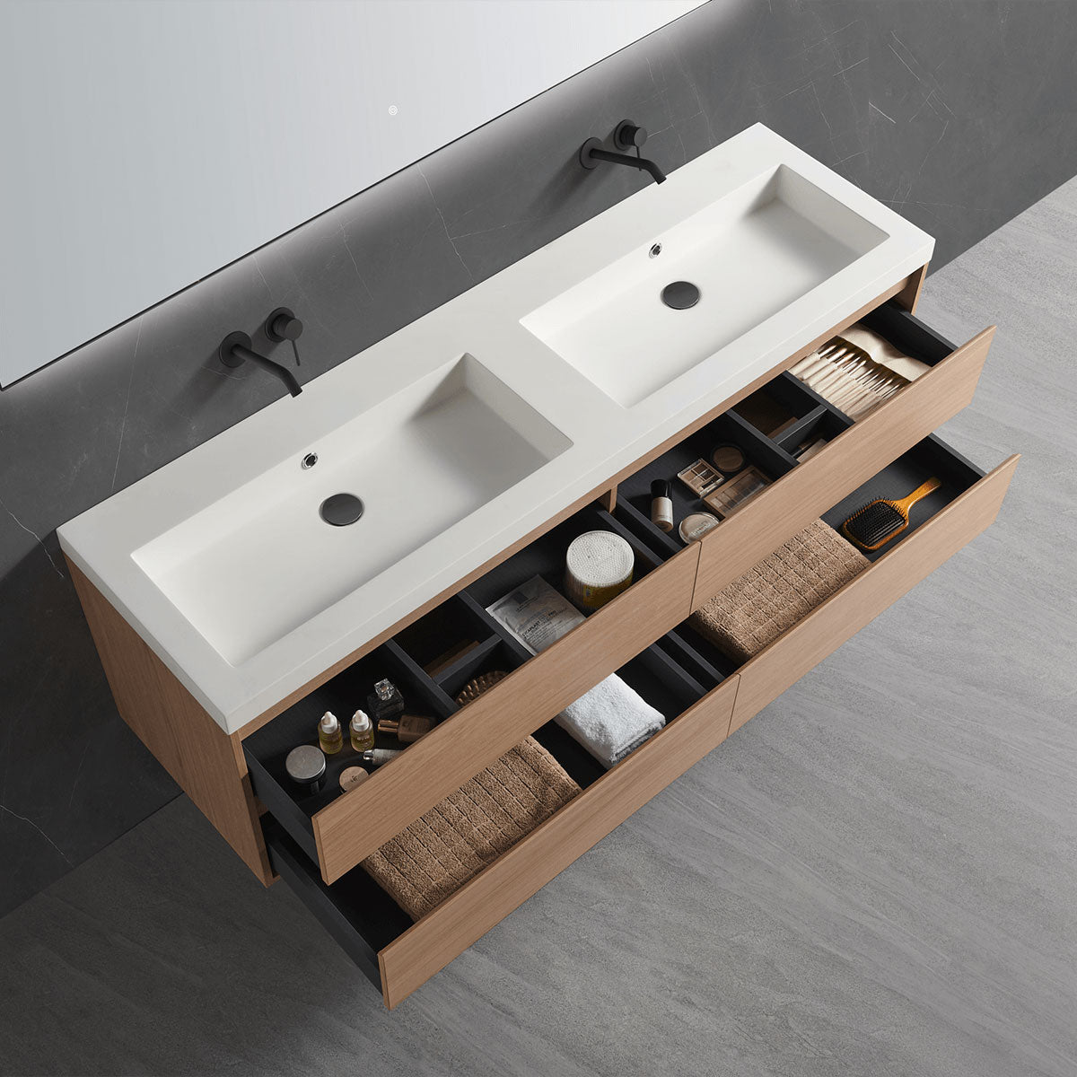 mounted vanity cabinet