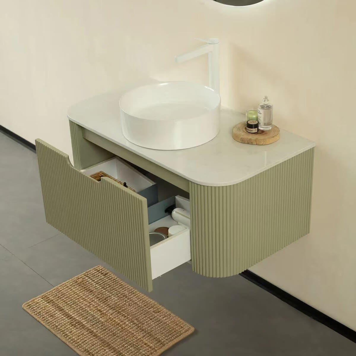 floating vanity cabinet