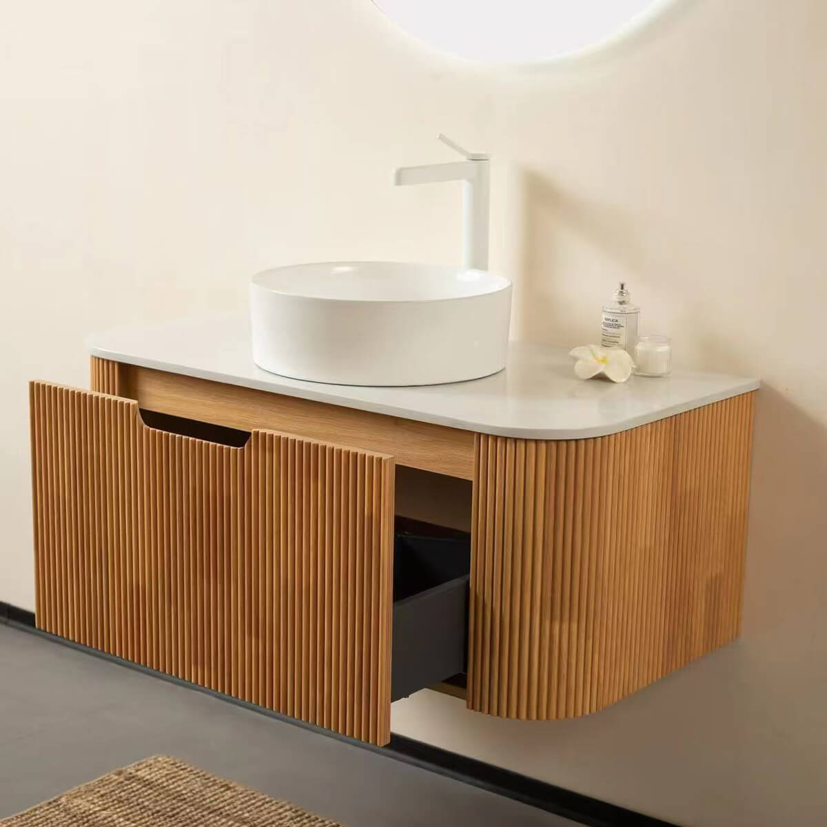 bathroom vanity with mirror
