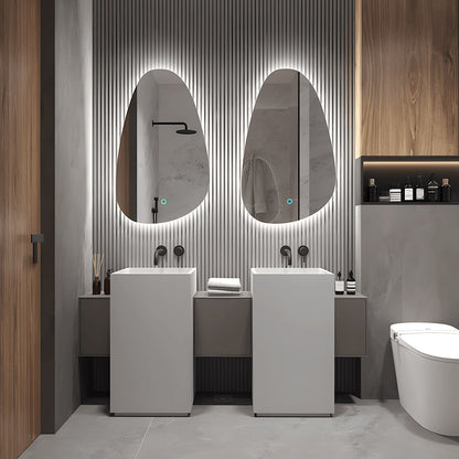 Smart touch control LED bathroom mirror with sensor
