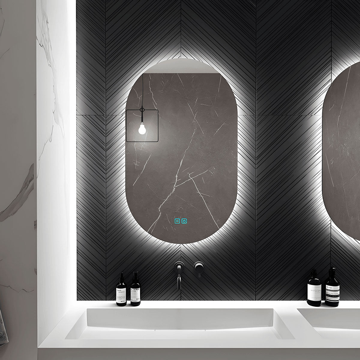 double vanity mirror