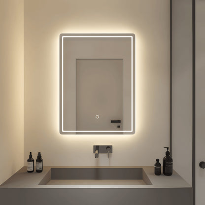 Frameless Wall Mounted Bathroom Mirror