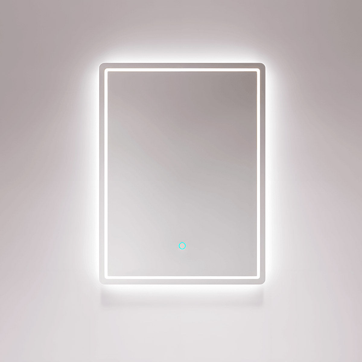 frameless bathroom mirror