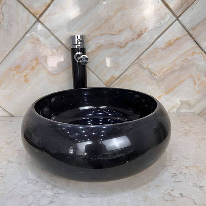 round marble top basin