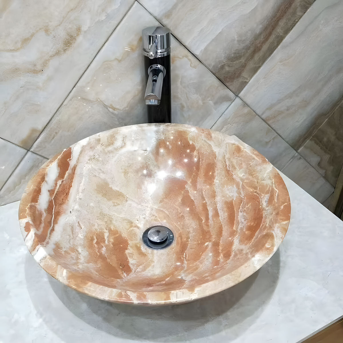 natural stone bathroom sink