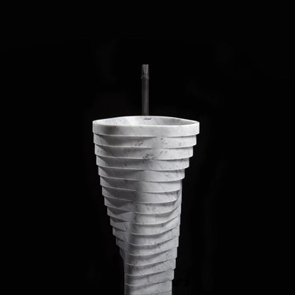 artistic modern design freestanding column basin