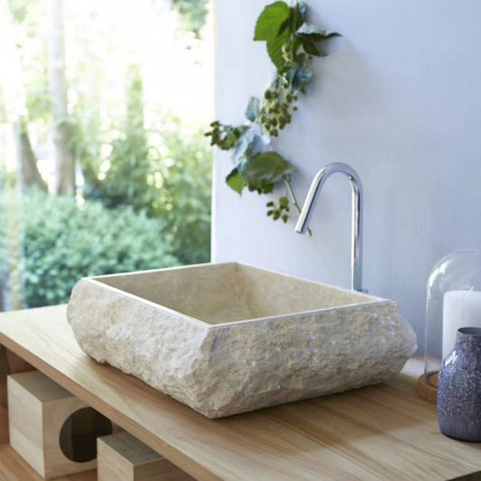 Stone Washbasin - Natural Marble - #BL-1001
